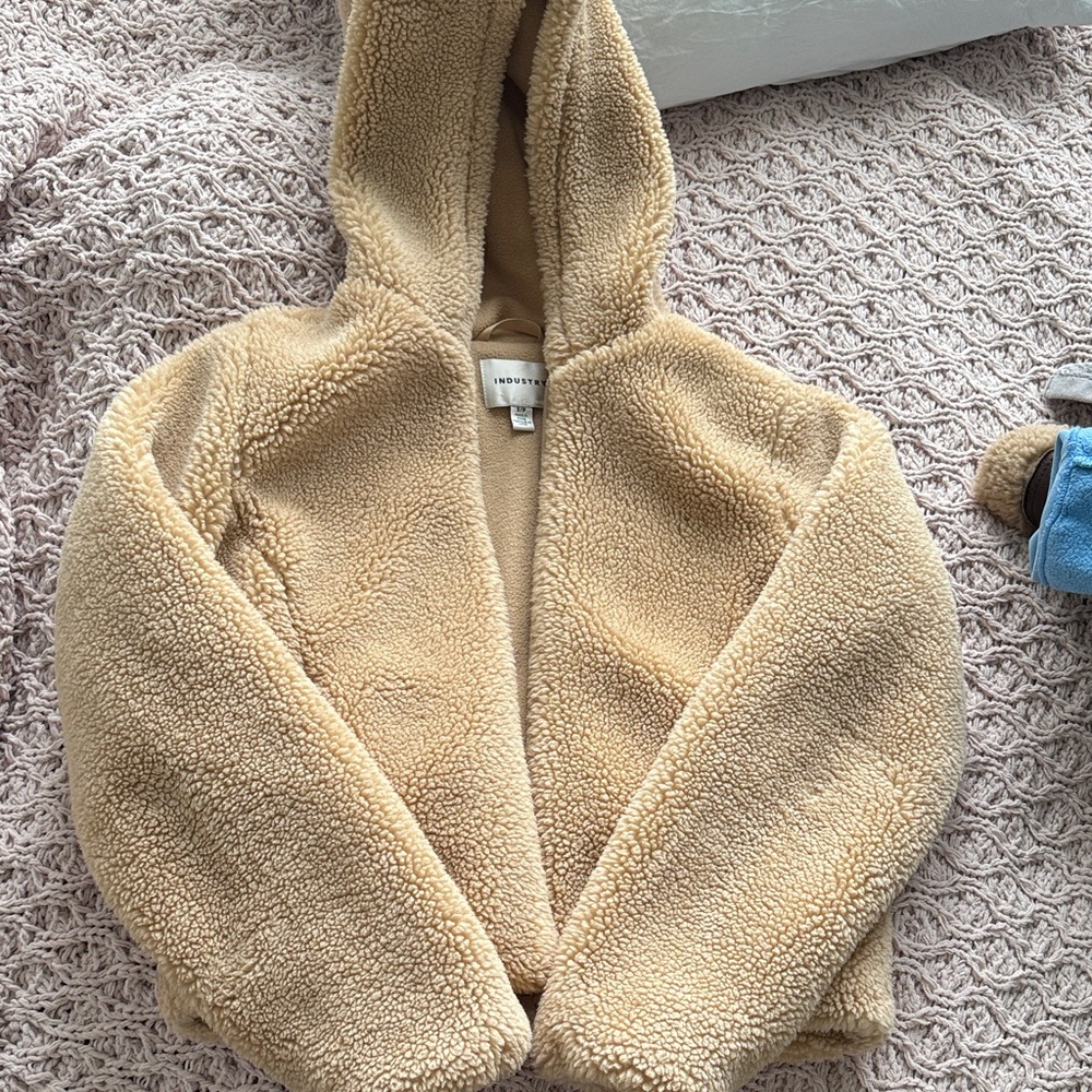 Cozy Tan Sherpa Jacket